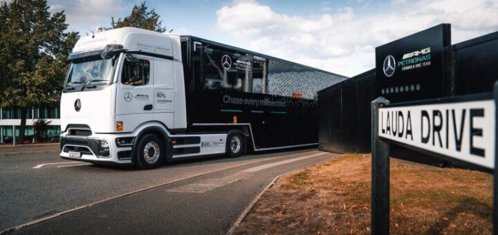 99 % udržateľného paliva pre logistiku tímu F1 kamiónov