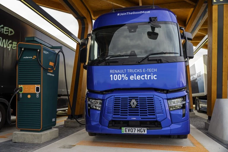 Mapa verejného nabíjania pre elektrické nákladné vozidlá